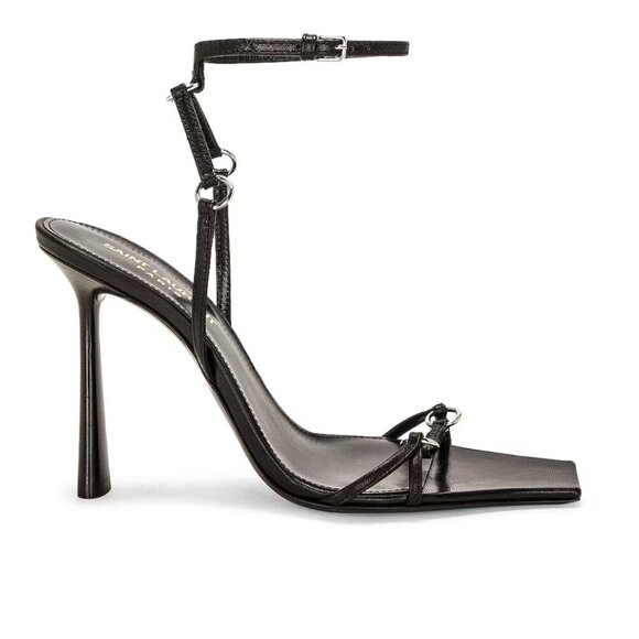 LIKE NEW Saint Laurent Nova Sandal in Nero size 37.5 / US 7.5 - Picture 5 of 11